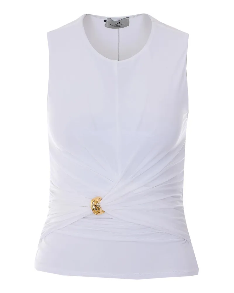 Elisabetta Franchi Top - Weiß Weiß