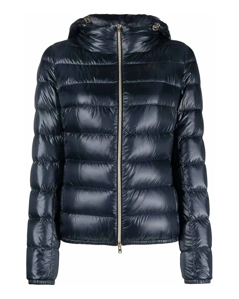 Herno Knielanger Mantel - Blau Blau