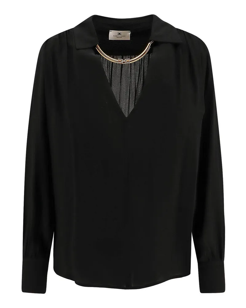 Elisabetta Franchi Hemd - Schwarz Schwarz