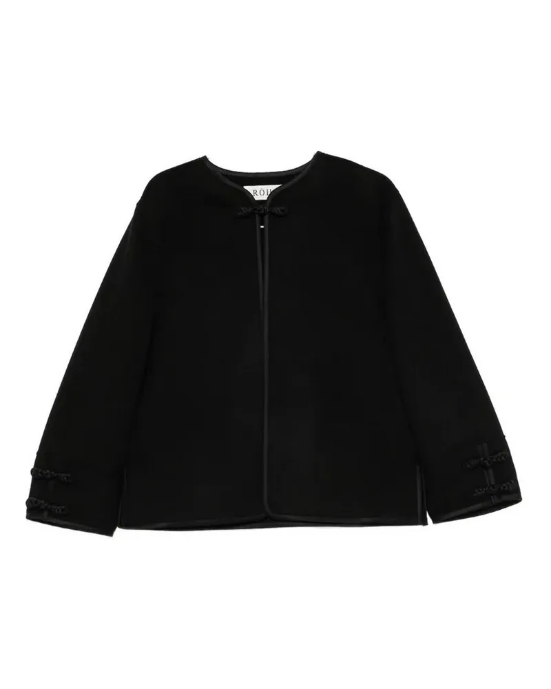 Róhe Casualjacke - Schwarz Schwarz