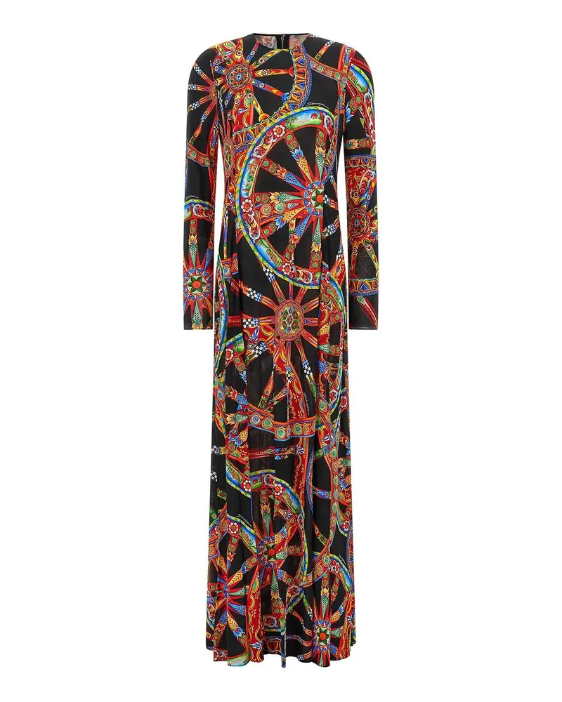 Dolce & Gabbana Maxikleid - Bunt Bunt