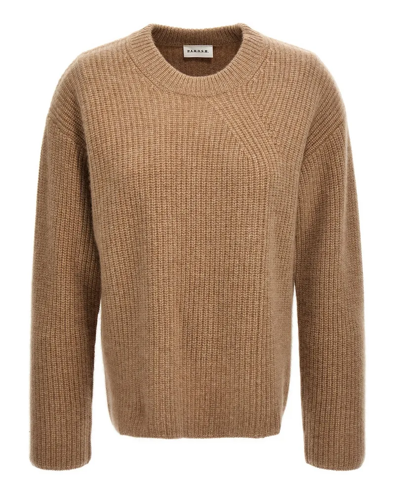 P.A.R.O.S.H. P. A.R. O.S. H. Rundhalspullover - Beige Beige