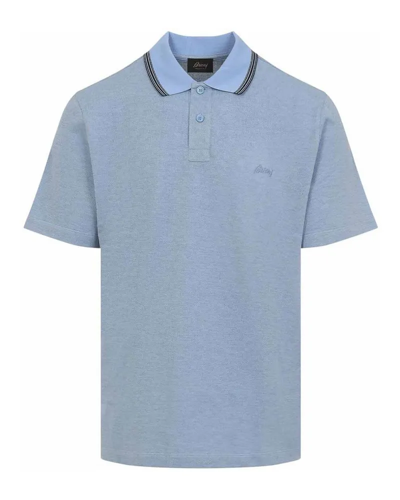 Brioni Poloshirt - Blau Blau