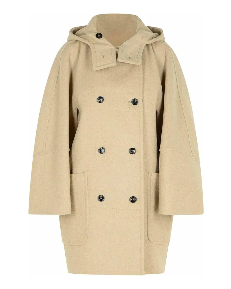 Max Mara Kurzer Mantel - Beige Beige