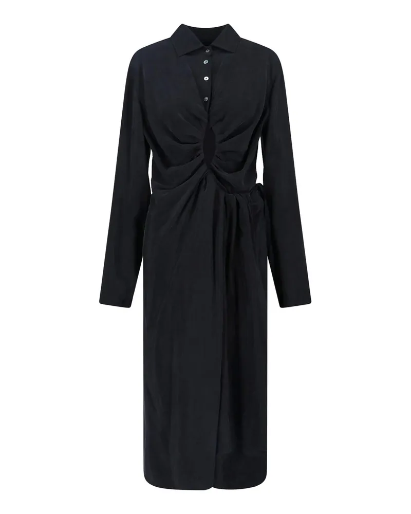 Maison Margiela Knielanges Kleid - Schwarz Schwarz