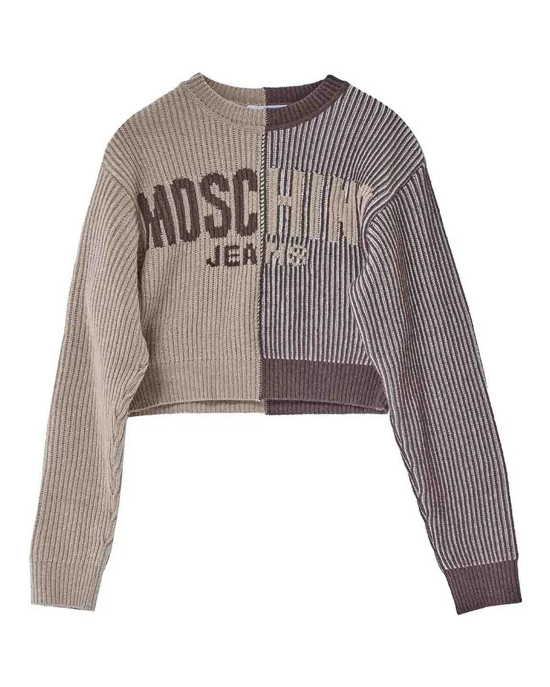 Moschino Rundhalspullover - Braun Braun