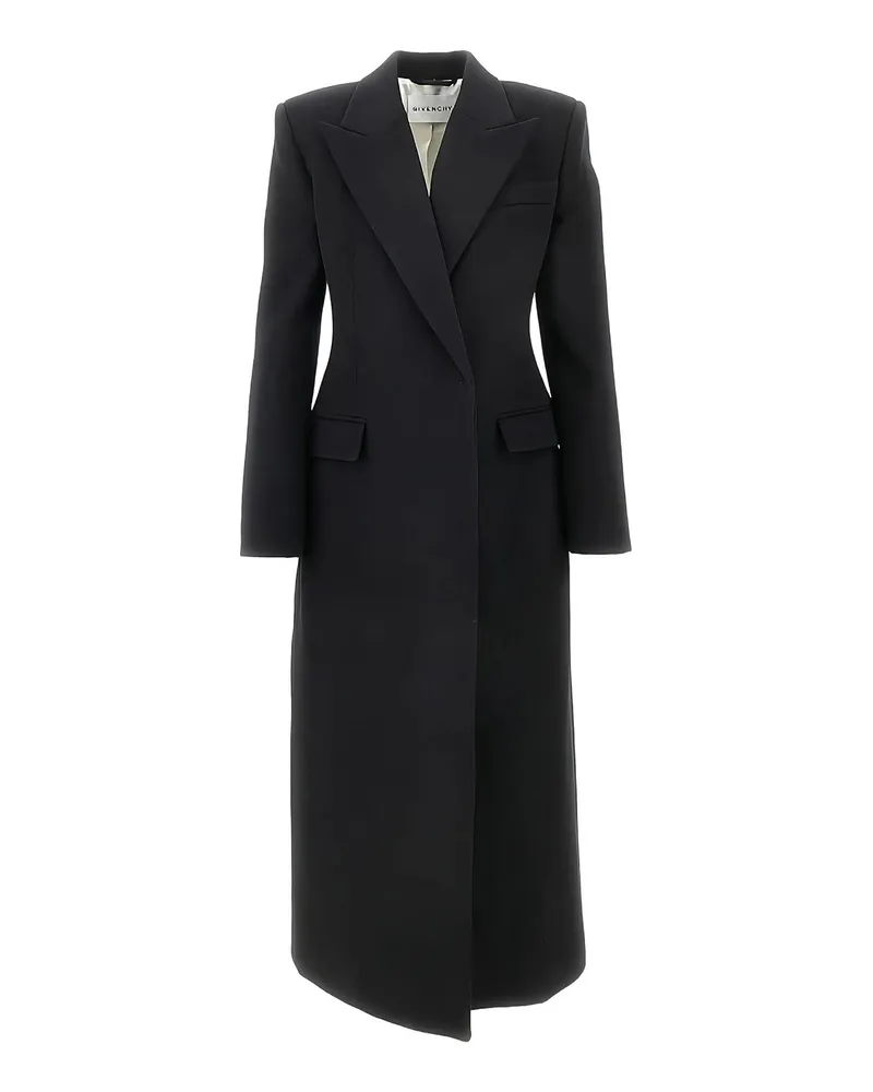 Givenchy Knielanger Mantel - Schwarz Schwarz