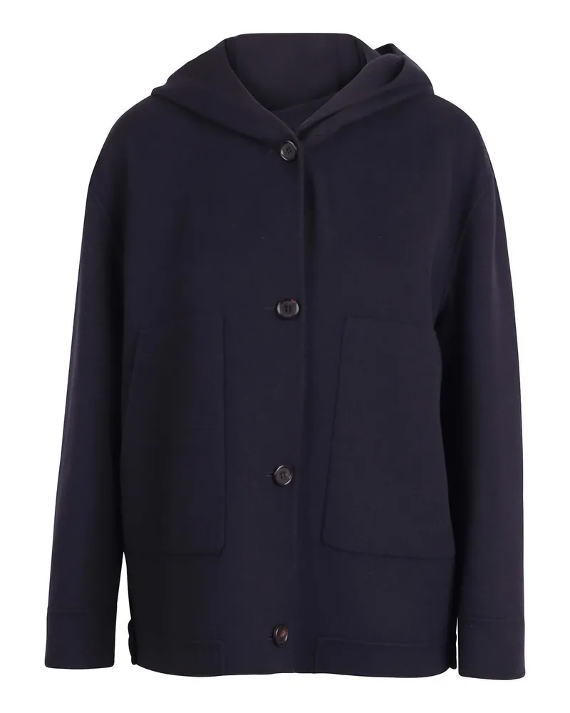 Max Mara Langer Mantel - Blau Blau
