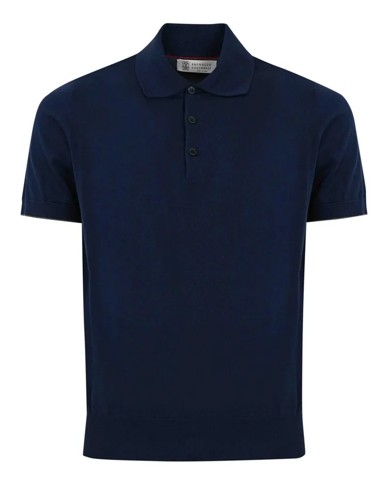 Brunello Cucinelli Poloshirt - Blau Blau