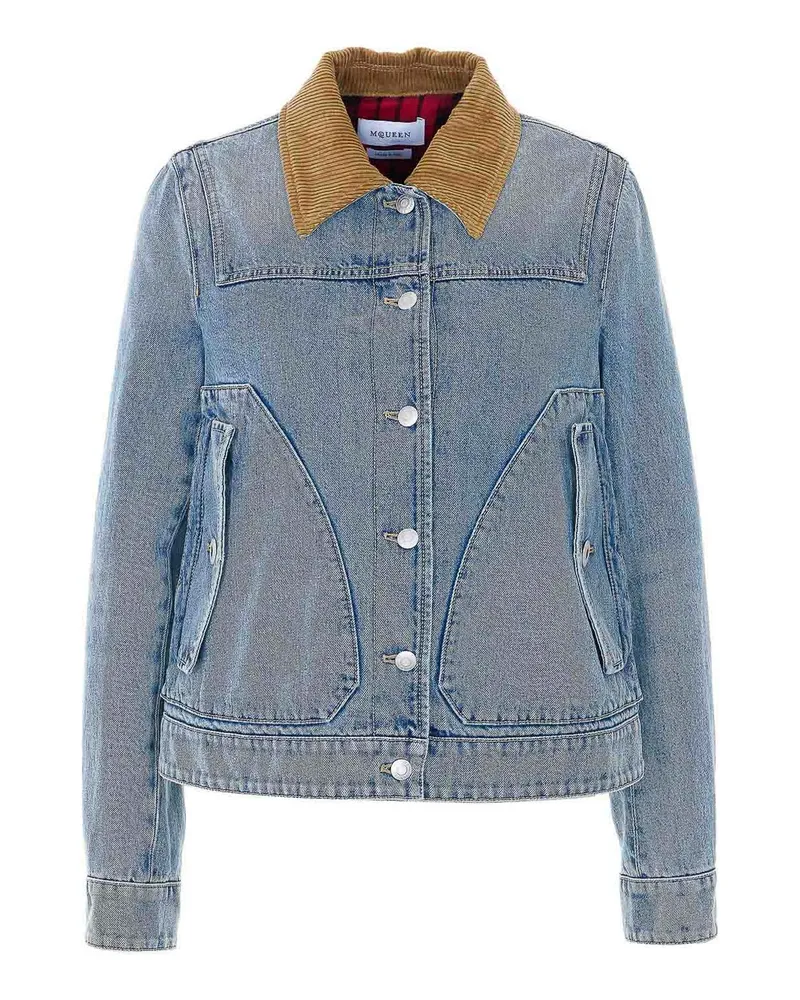 Alexander McQueen Jeansjacke - Blau Blau