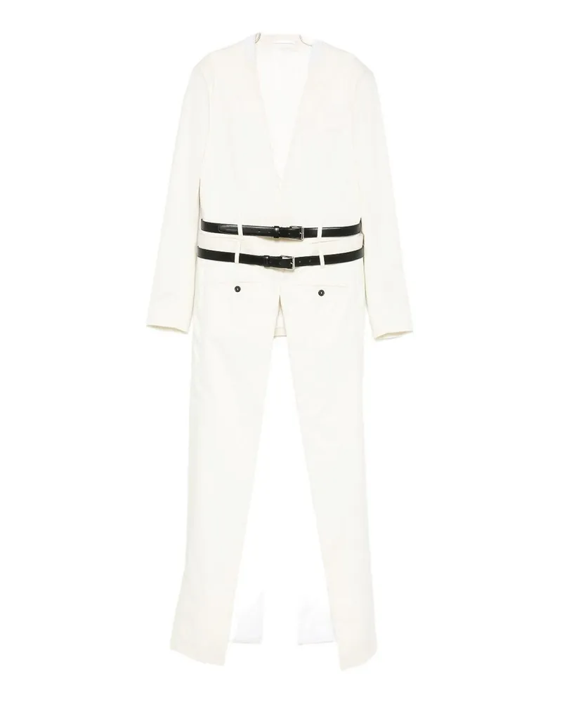 Dsquared2 Knielanger Mantel - Weiß Weiß