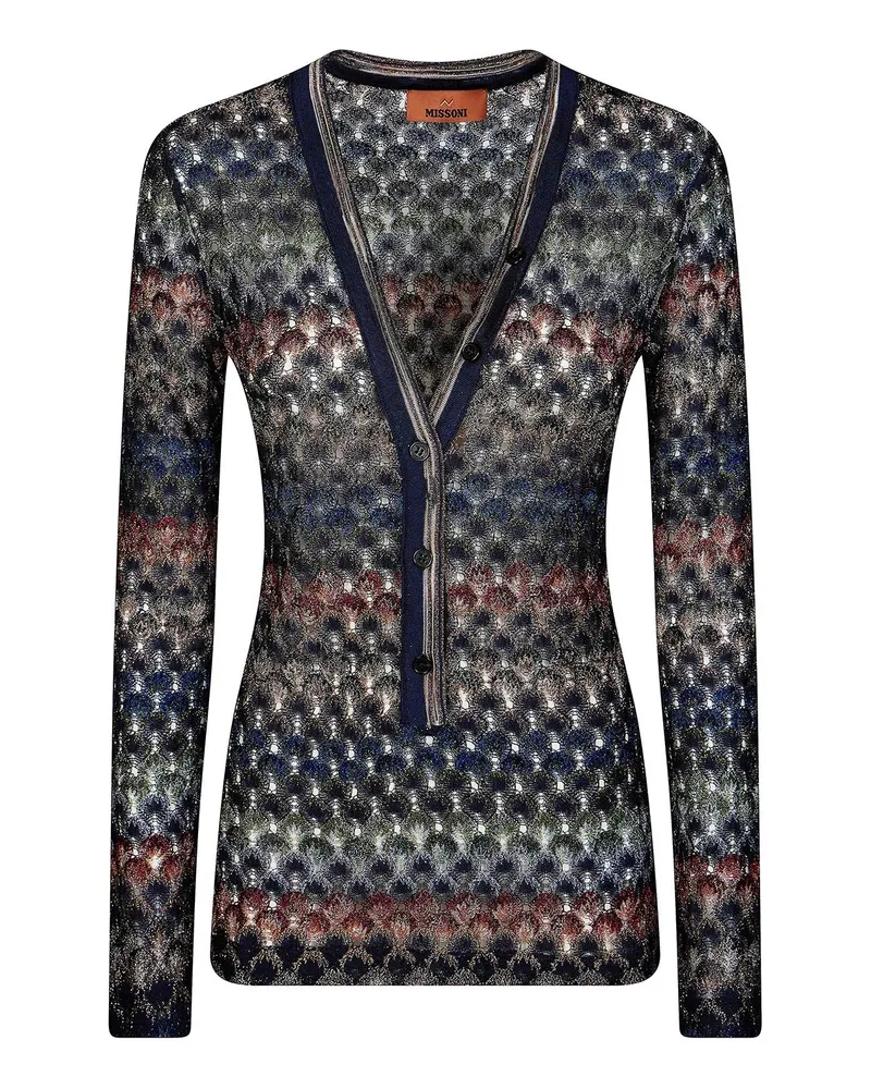 Missoni V-Pullover - Bunt Bunt