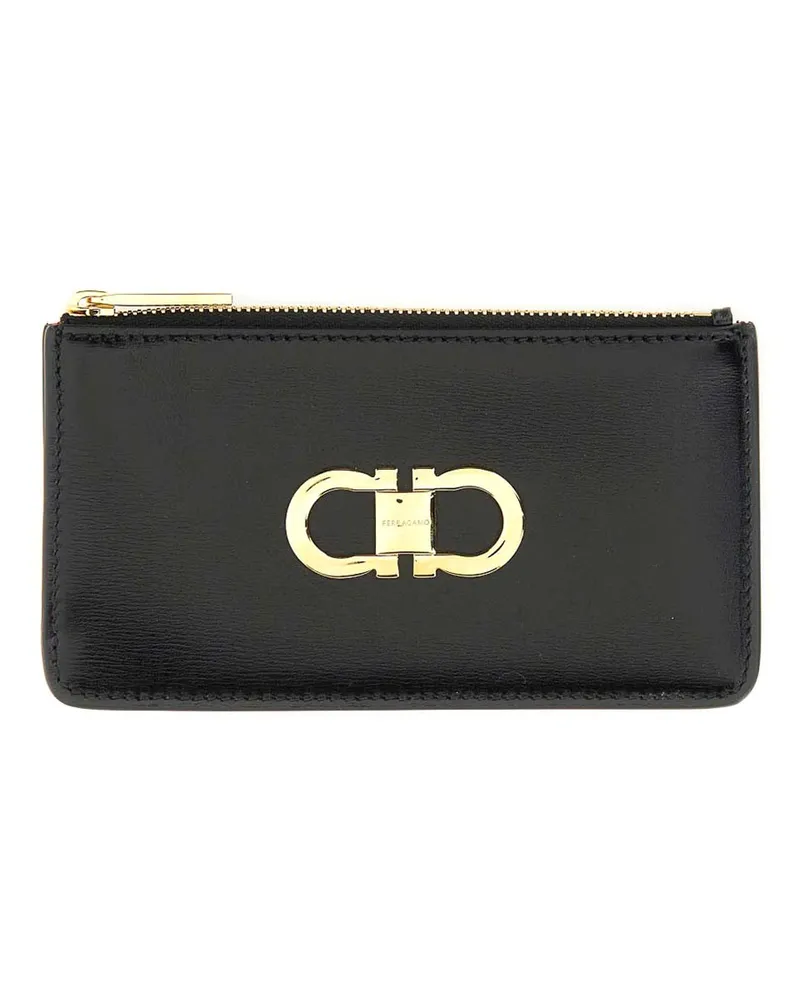 Ferragamo Portemonnaie - Schwarz Schwarz