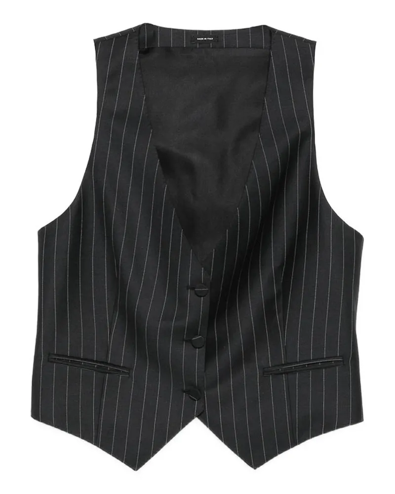 Tom Ford Ledermantel - Schwarz Schwarz