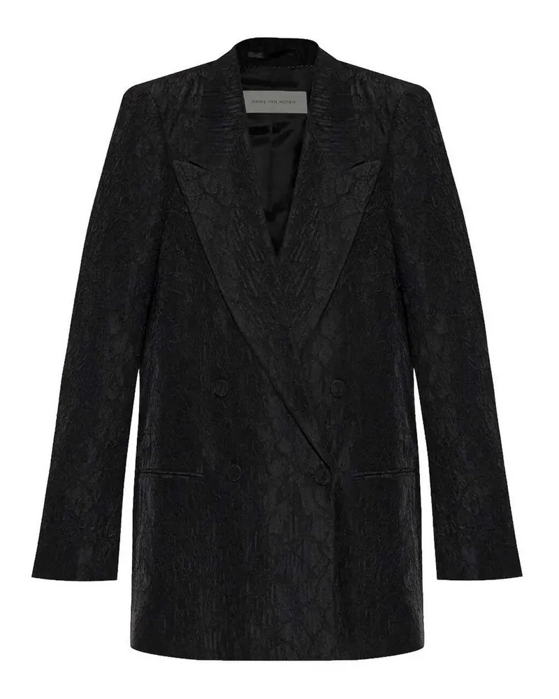 Dries van Noten Casualjacke - Schwarz Schwarz