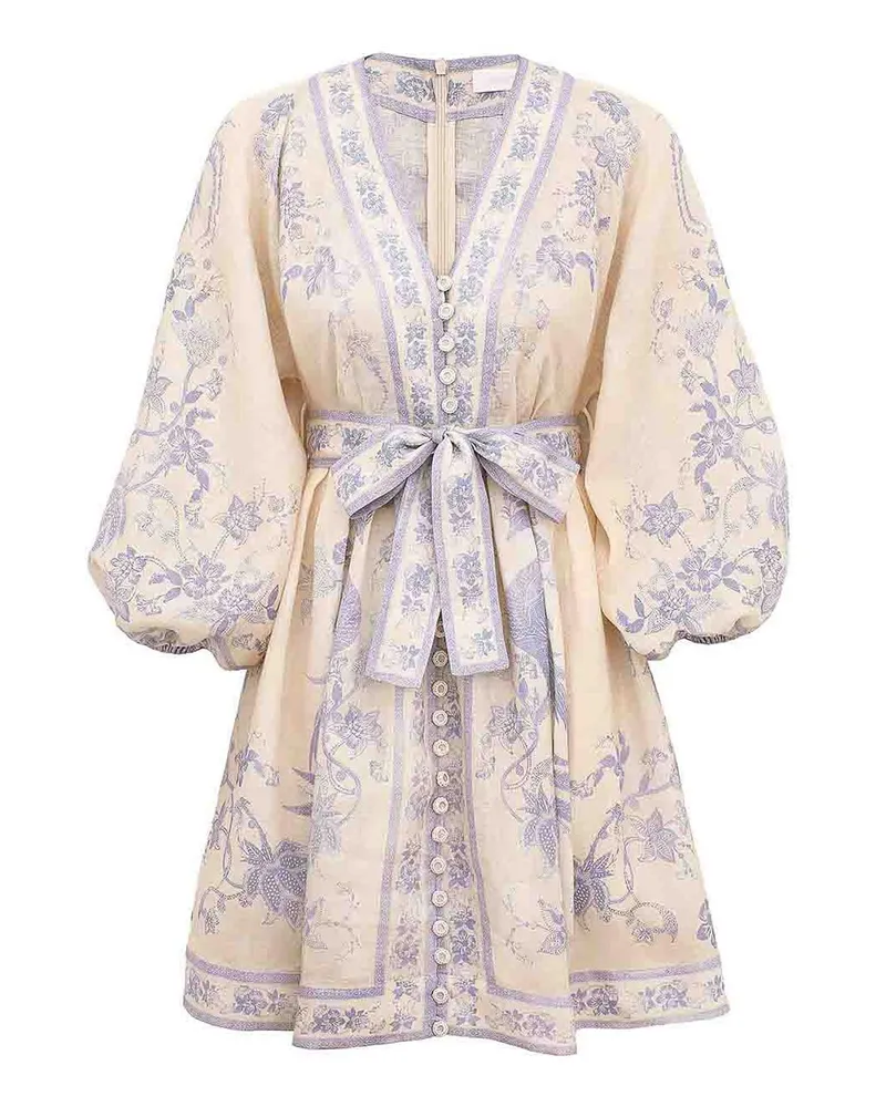 Zimmermann Kurzes Kleid - Creme Creme
