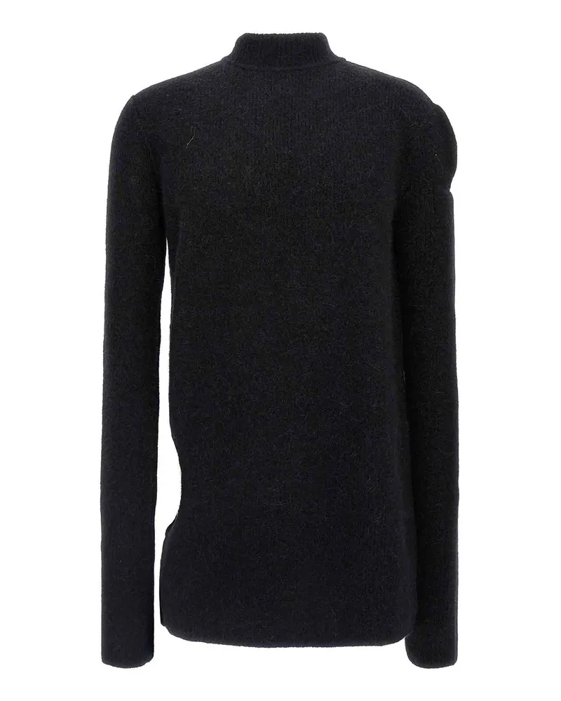 Rick Owens Rundhalspullover - Schwarz Schwarz