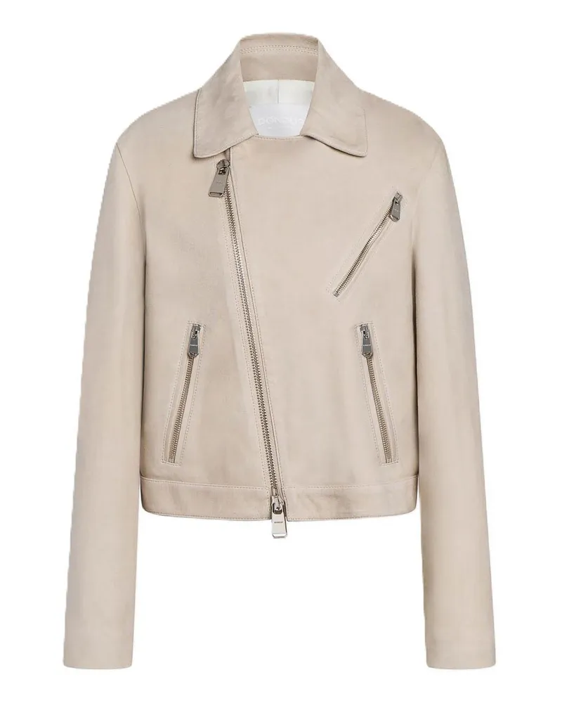 Dondup Lederjacke - Weiß Weiß
