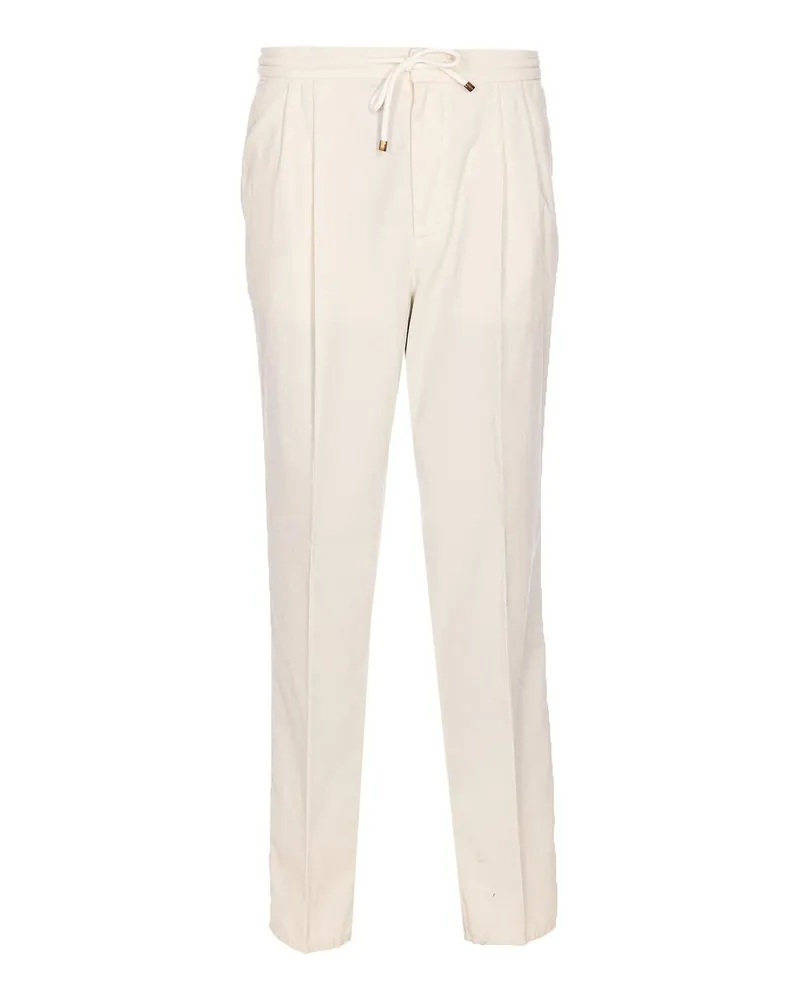 Brunello Cucinelli Casual Hose - Weiß Weiß
