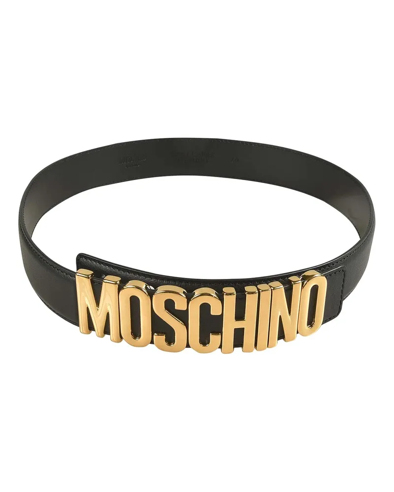 Moschino Gürtel - Weiß Schwarz
