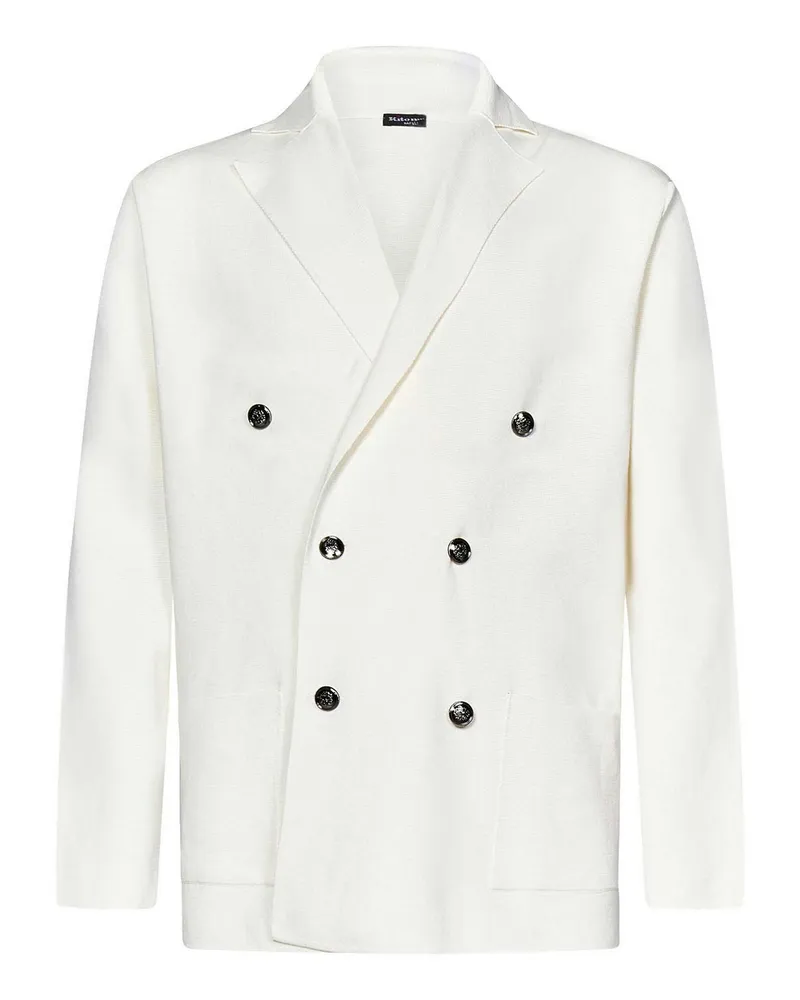 Kiton Blazer - Weiß Weiß