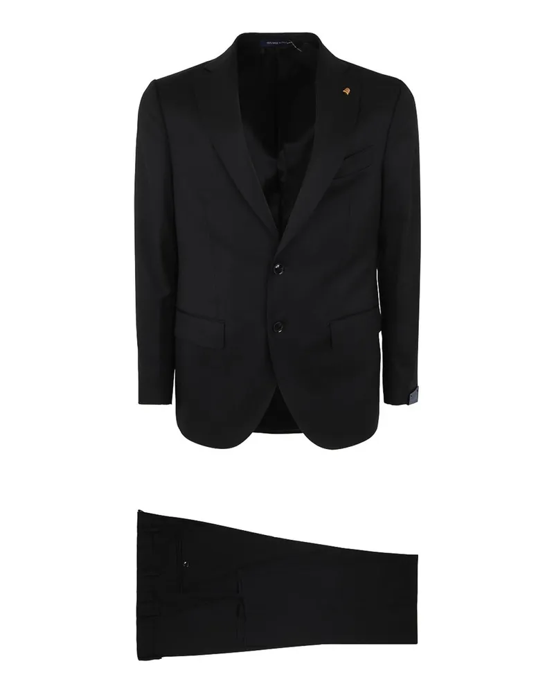 Sartoria Latorre Eleganter Anzug - Schwarz Schwarz