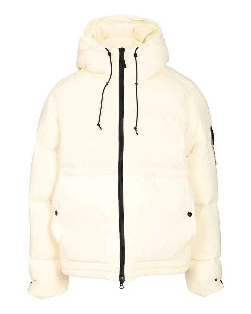 Stone Island Daunenmantel - Weiß Weiß