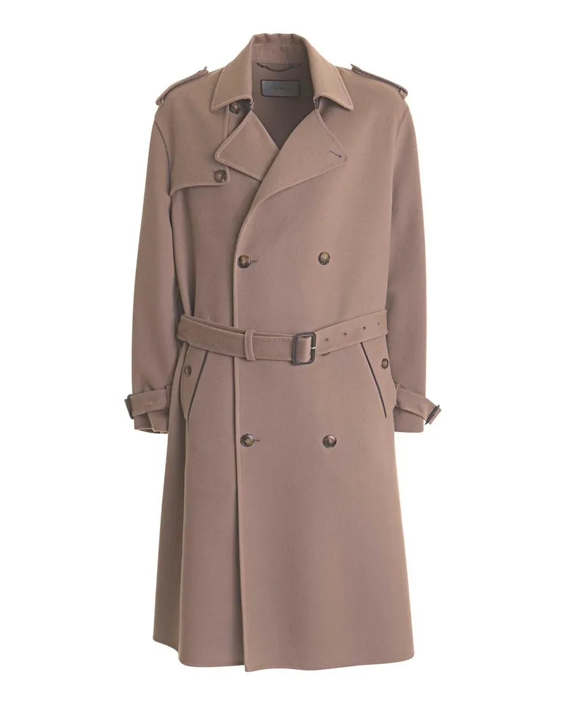 Canali Knielanger Mantel - Beige Beige