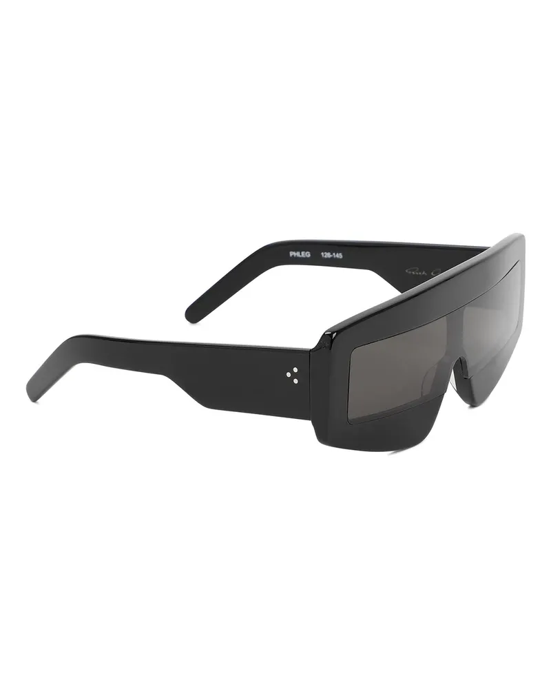 Rick Owens Sonnenbrille - Schwarz Schwarz