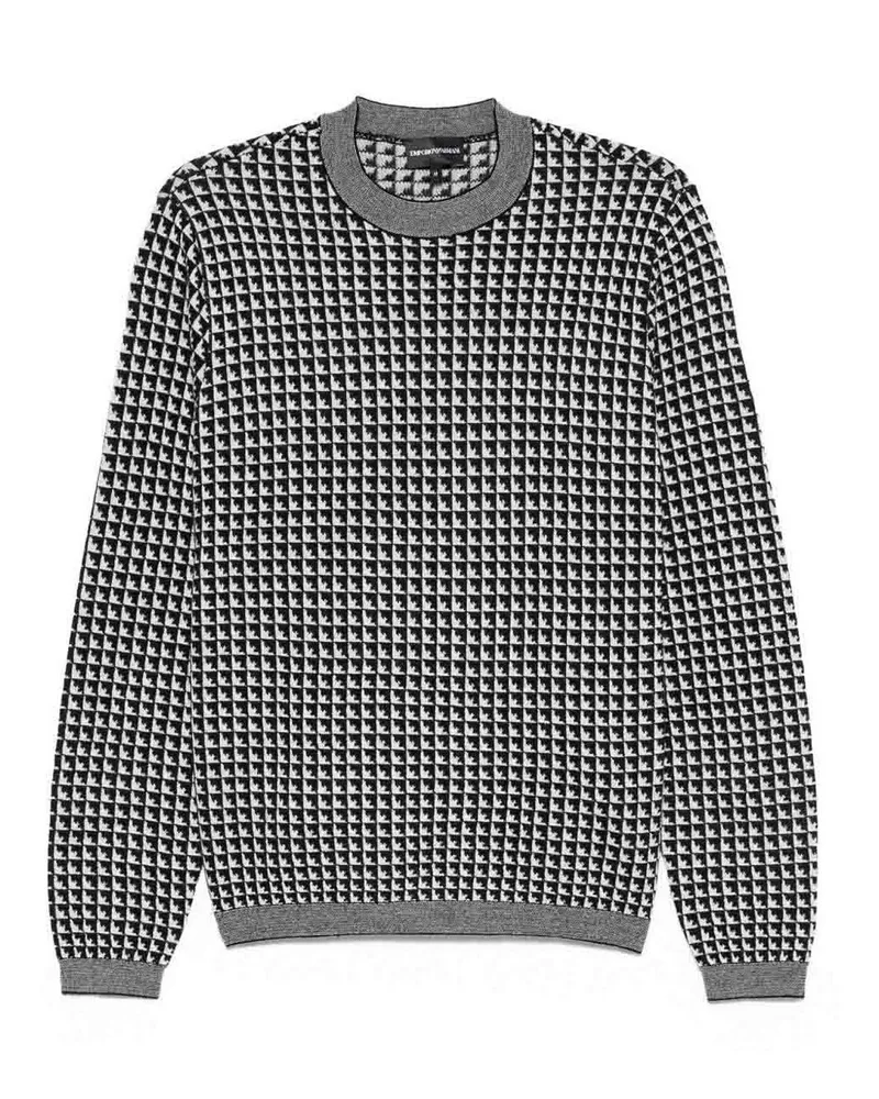 Emporio Armani Rundhalspullover - Schwarz Schwarz