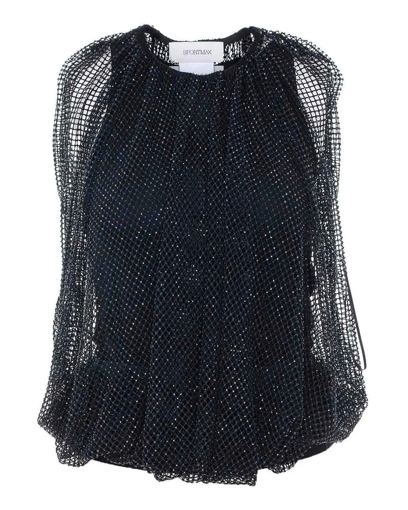 SPORTMAX Bluse - Schwarz Schwarz