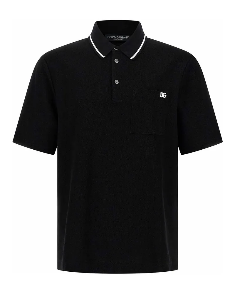 Dolce & Gabbana Poloshirt - Schwarz Schwarz