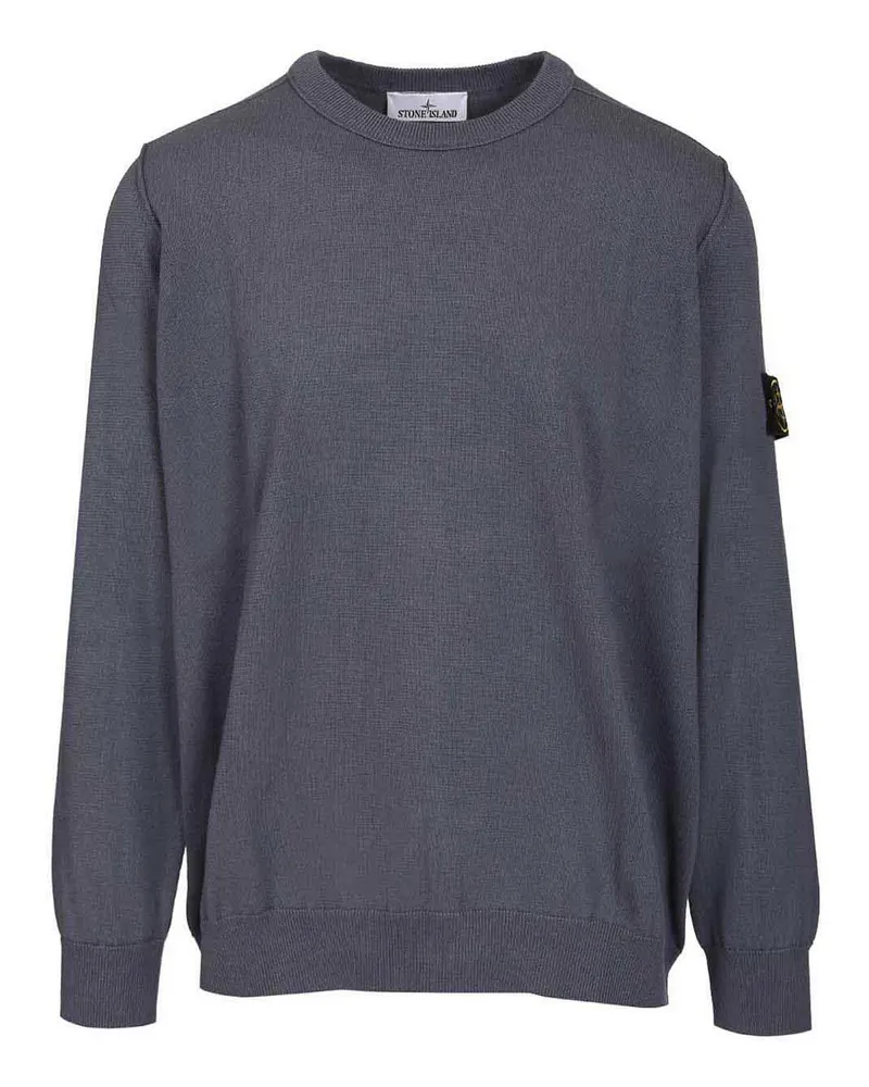 Stone Island Rundhalspullover - Grau Grau