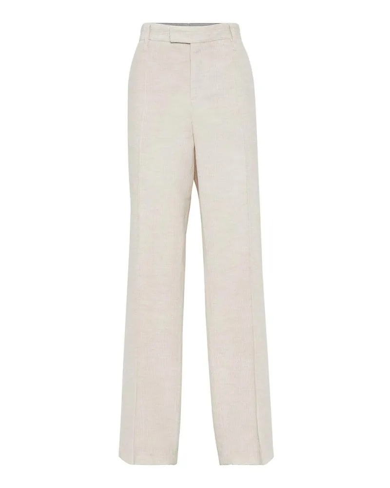 Brunello Cucinelli Casual Hose - Creme Creme