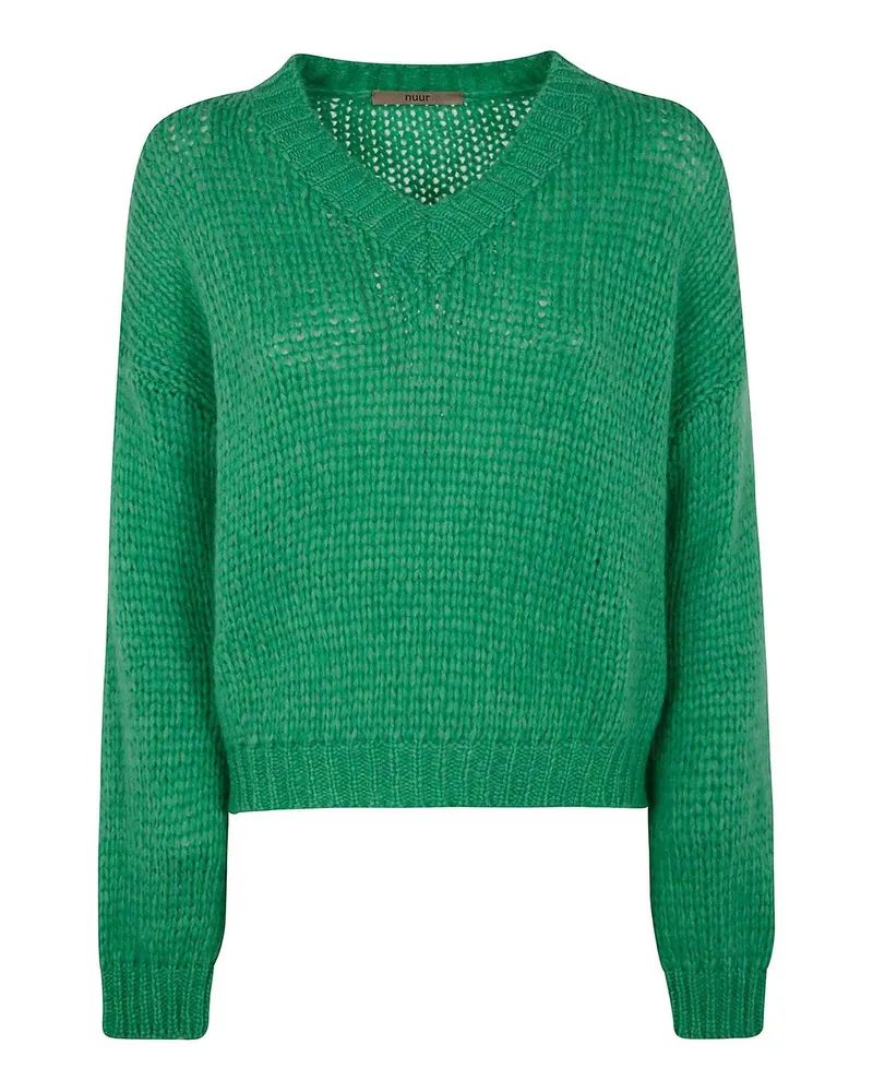 Nuur V-Pullover - Grün Grün