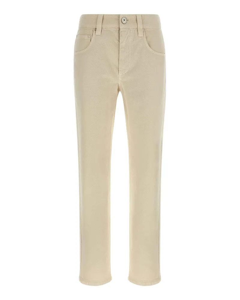 Brunello Cucinelli Straight Leg Jeans - Weiß Weiß