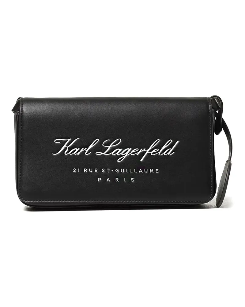 Karl Lagerfeld Schultertasche - Schwarz Schwarz