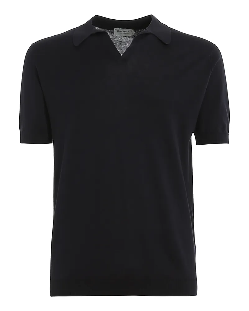 John Smedley Poloshirt - Dunkelblau Dunkelblau