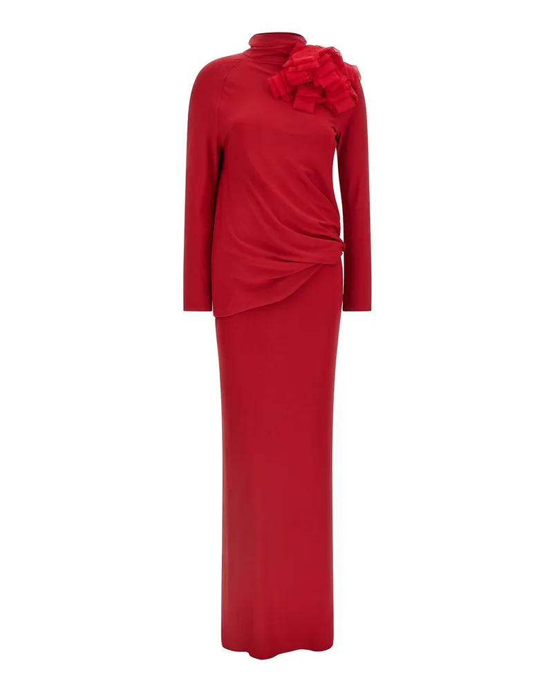 Magda Butrym Knielanges Kleid - Rot Rot
