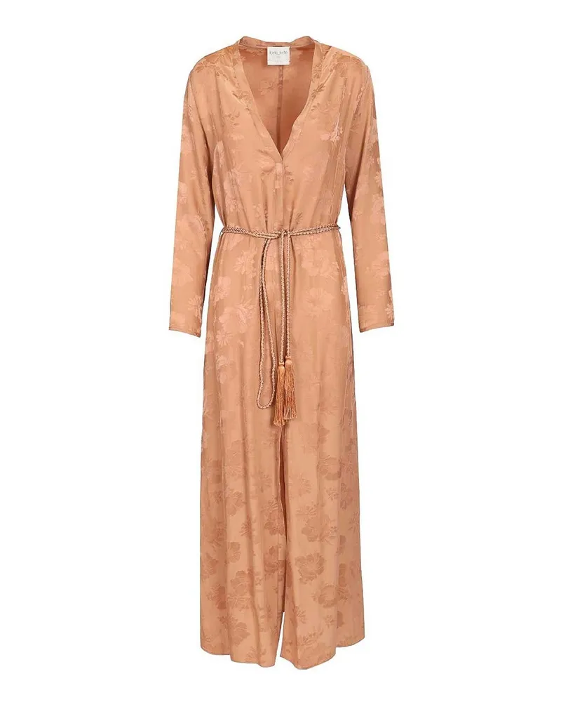 forte_forte Knielanges Kleid - Beige Beige