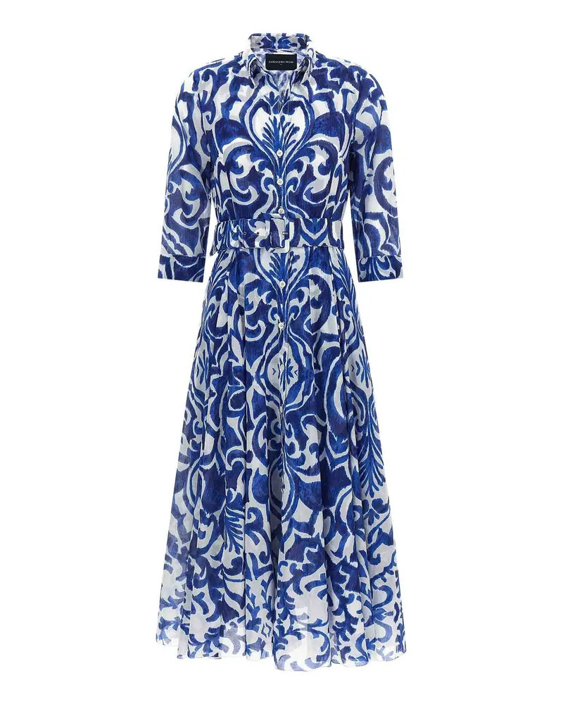 Samantha Sung Knielanges Kleid - Blau Blau