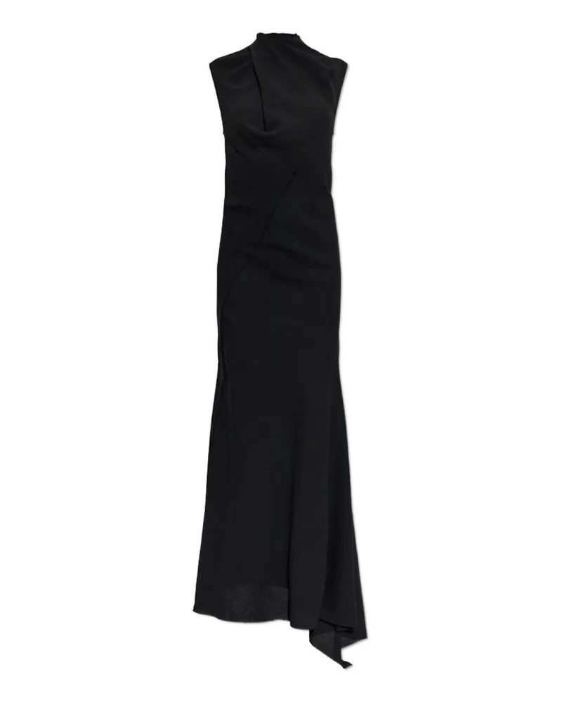 ATTICO Knielanges Kleid - Schwarz Schwarz
