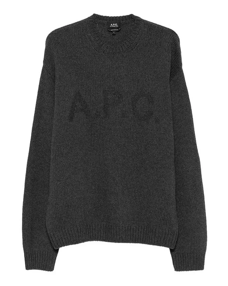 A.P.C. A. P.C. Rundhalspullover - Grau Grau