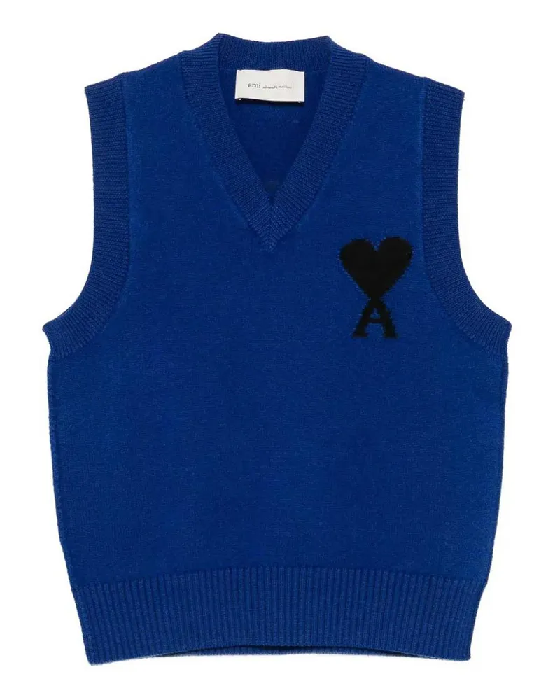 AMI Paris Weste - Hellblau Hellblau