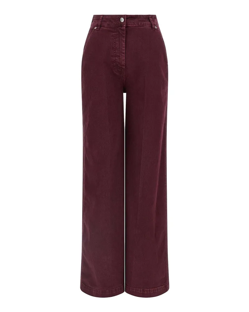 NUDE Bootcut Jeans - Dunkelrot Dunkelrot
