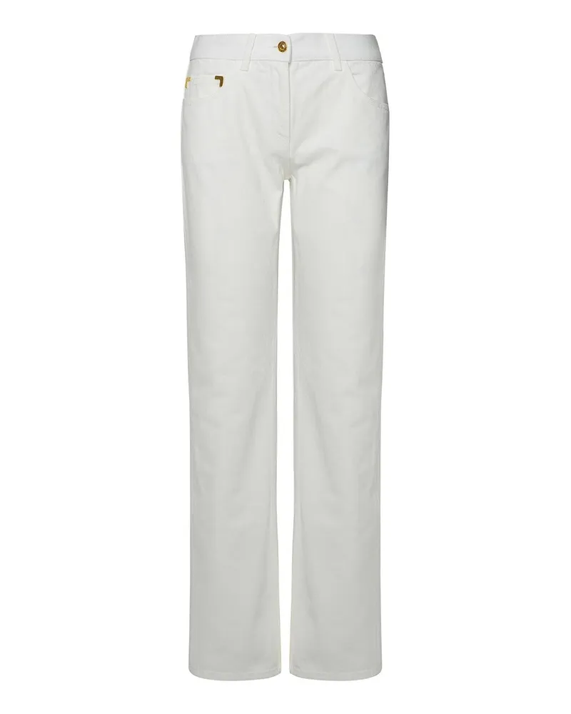 Palm Angels Straight Leg Jeans - Weiß Weiß