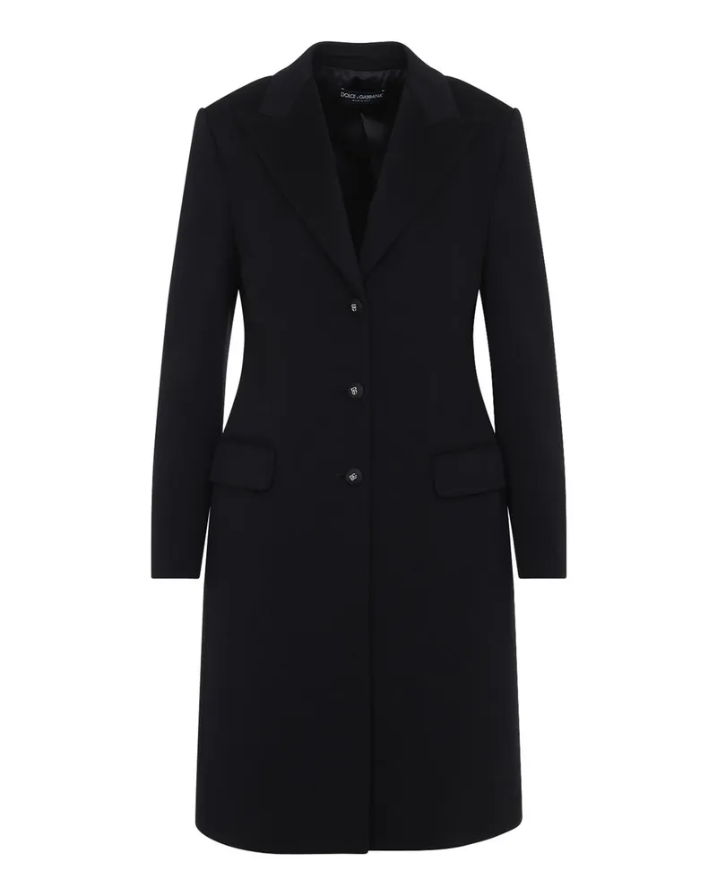 Dolce & Gabbana Knielanger Mantel - Schwarz Schwarz