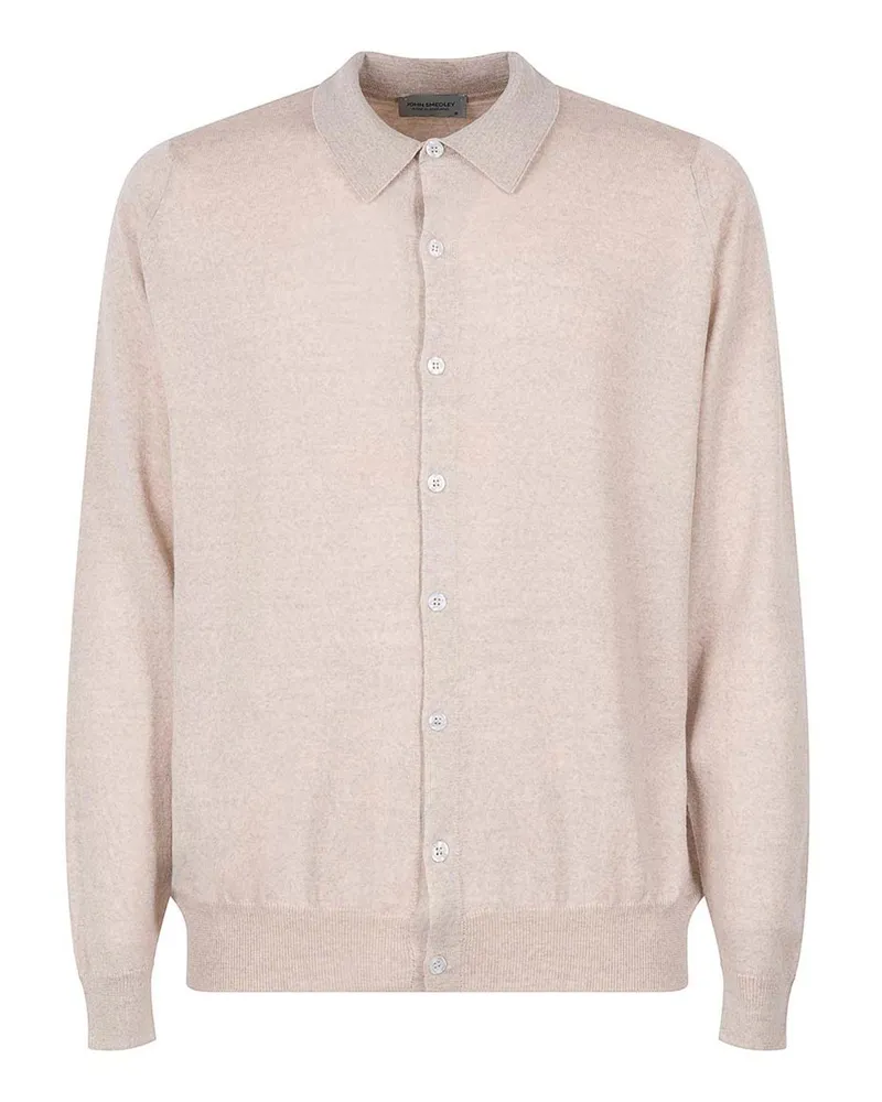 John Smedley Cardigan - Schwarz Beige