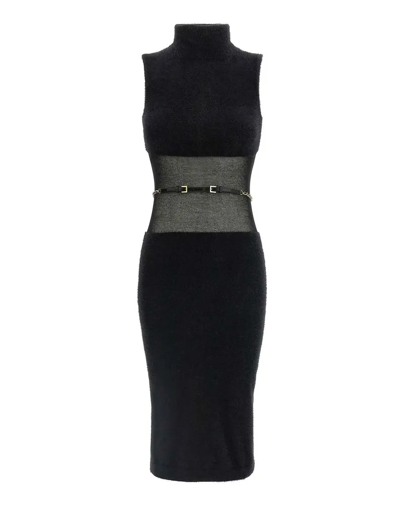 Elisabetta Franchi Knielanges Kleid - Schwarz Schwarz
