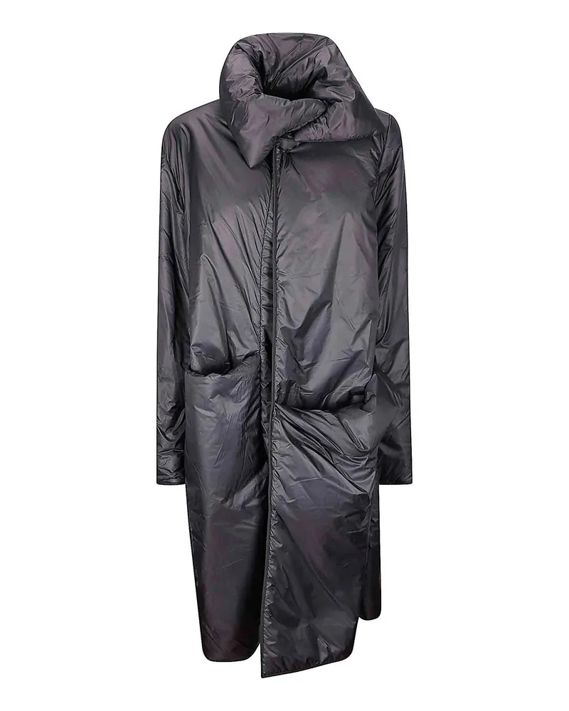 Maria Calderara Knielanger Mantel - Schwarz Schwarz